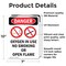 Signmission Oxygen In Use No Smoking Danger Sign, Vinyl Decal, 7in W x 10in L, 2PK OS-2PACK-DS-D-710-V-1514 - alternate 6